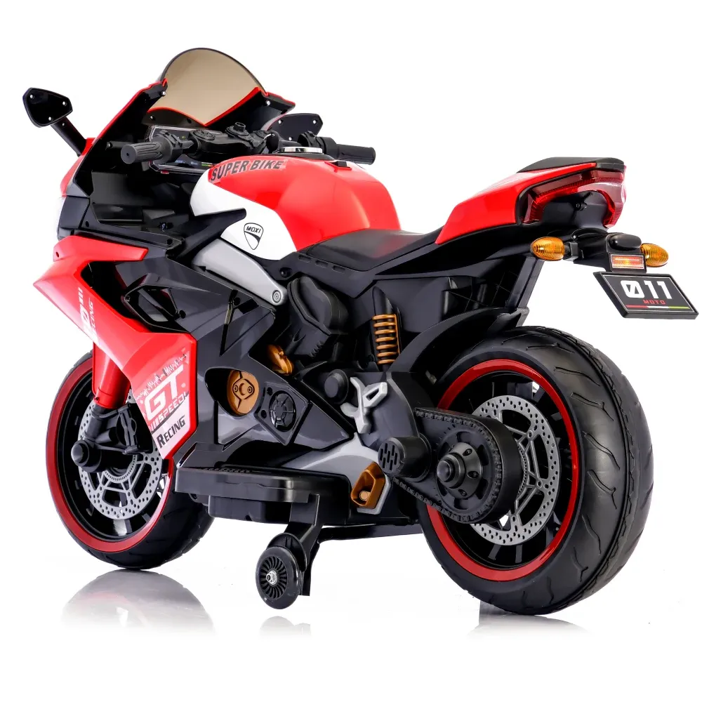Motocicletă electrică pentru copii, roșie (56782)
