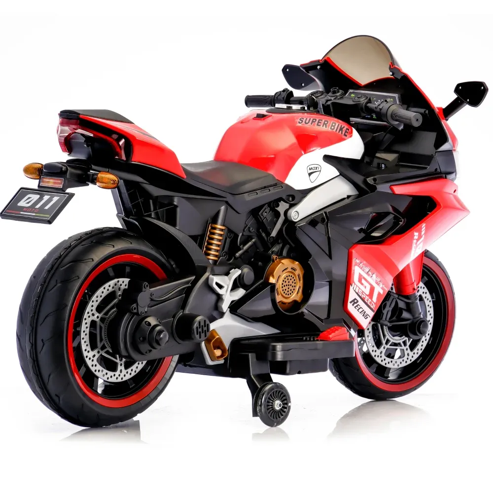 Motocicletă electrică pentru copii, roșie (56782)