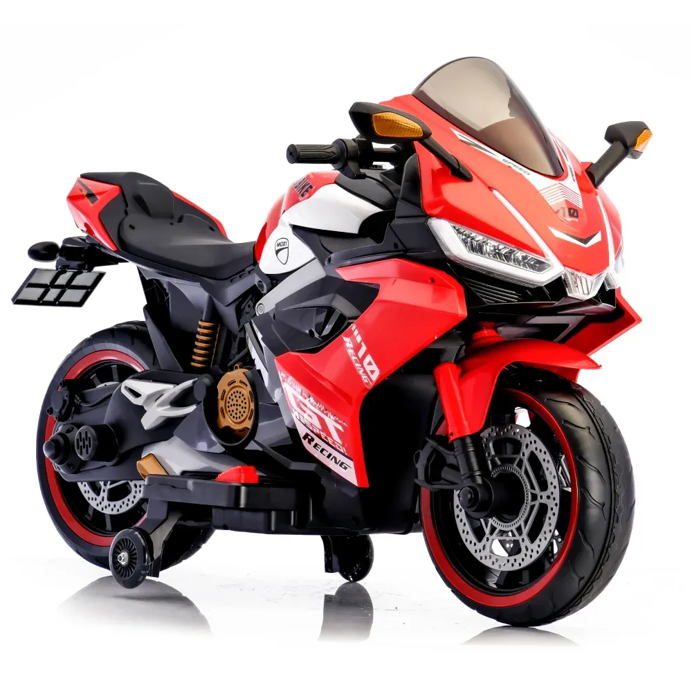 Motocicletă electrică pentru copii, roșie (56782)