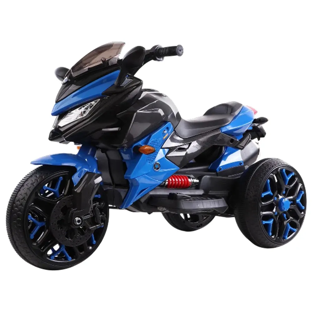 Motocicletă electrică pentru copii cu telecomandă, albastră (67899)