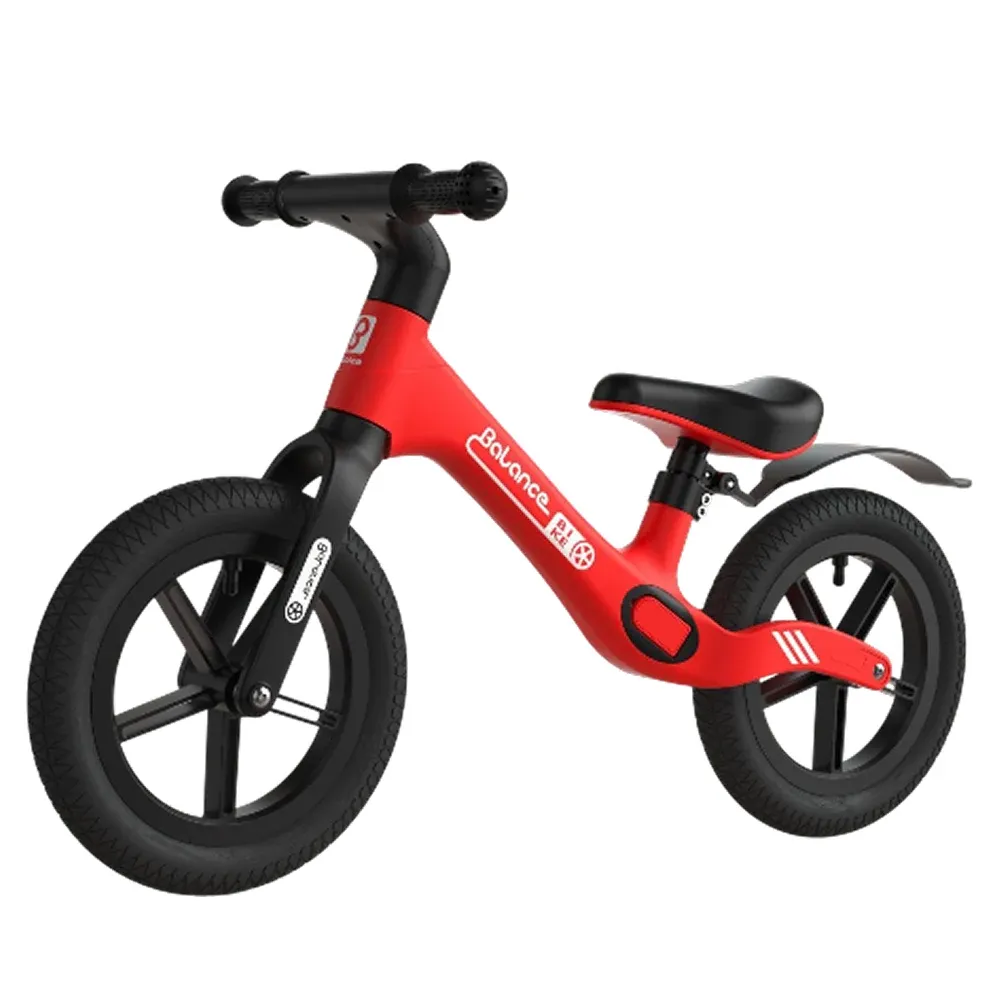 Bicicletă fără pedale pentru copii, 12′, roșie (13605)