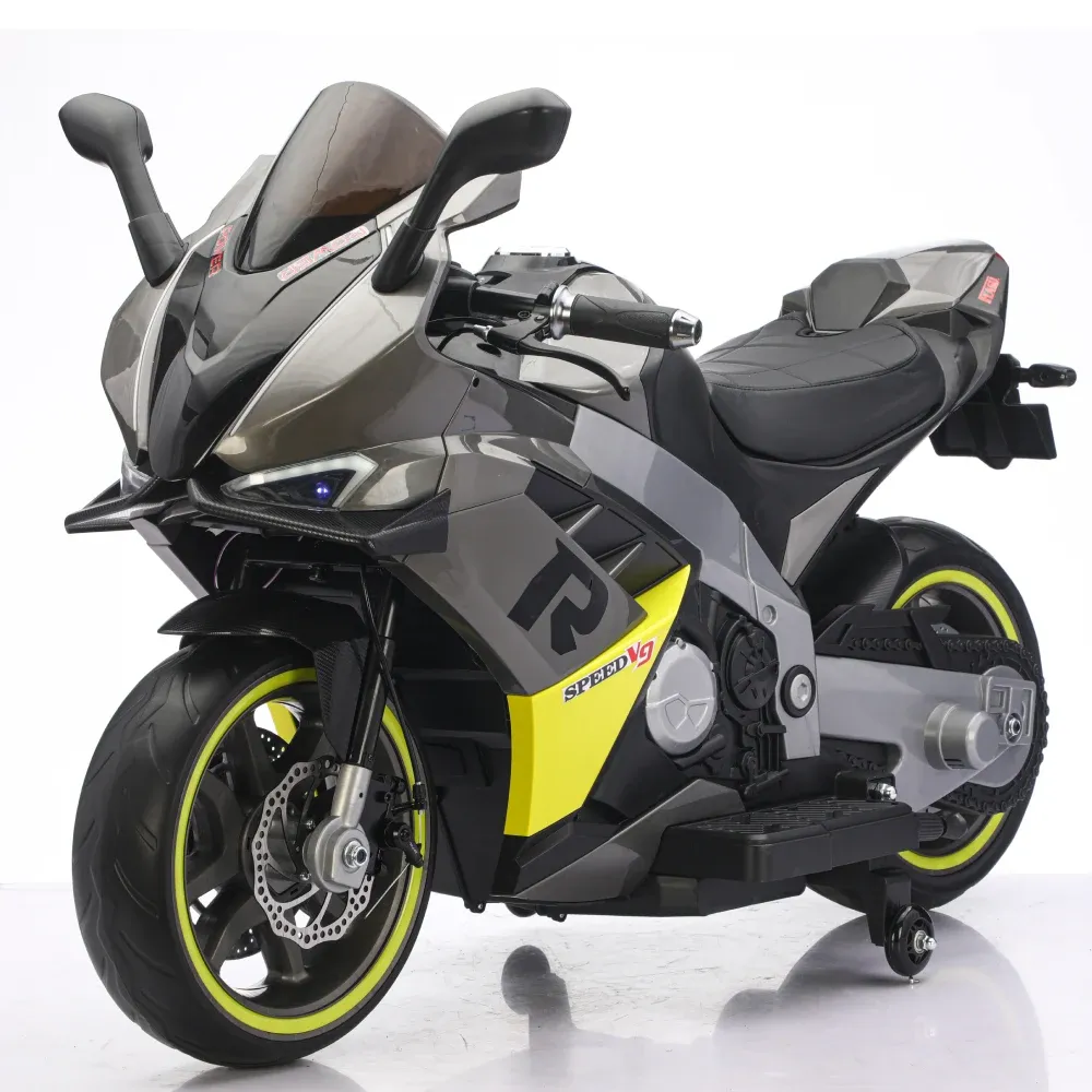 Motocicletă electrică pentru copii, gri (78962)
