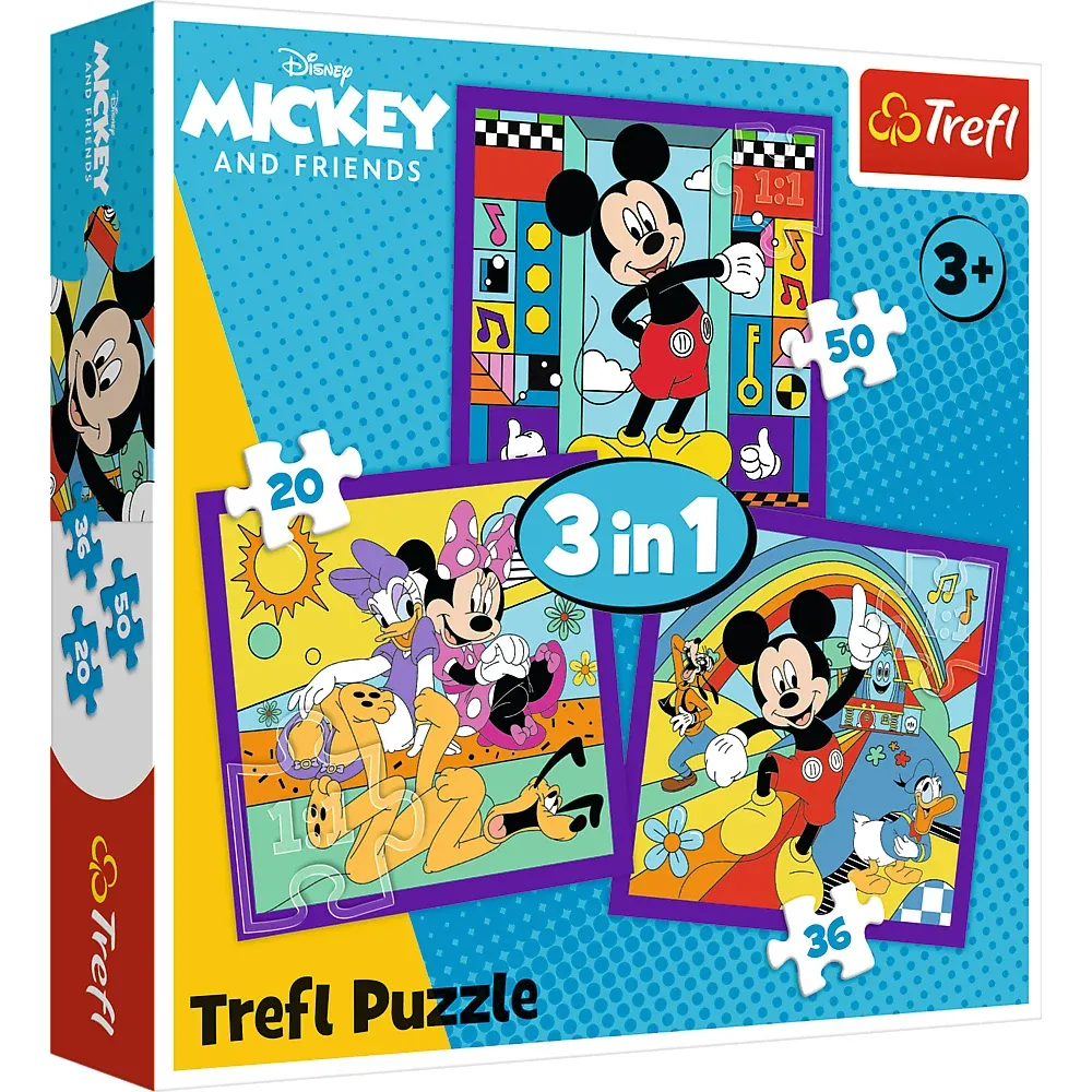 Mickey și echipa lui veselă, 3 in 1 (34894)