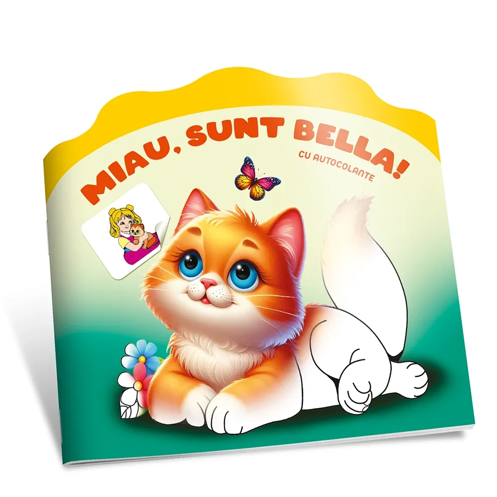 Citesc si colorez cu autocolante. Miau, sunt Bella (04352)