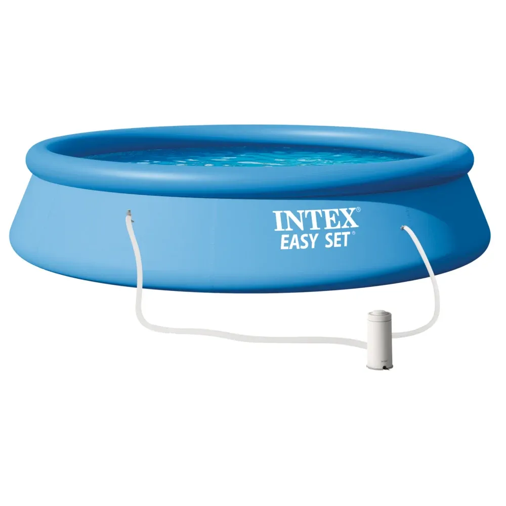 Piscină gonflabilă Easy Set 396×84 cm, 7290 L, cu pompă de filtrare 2006 L/h, Intex (28142)
