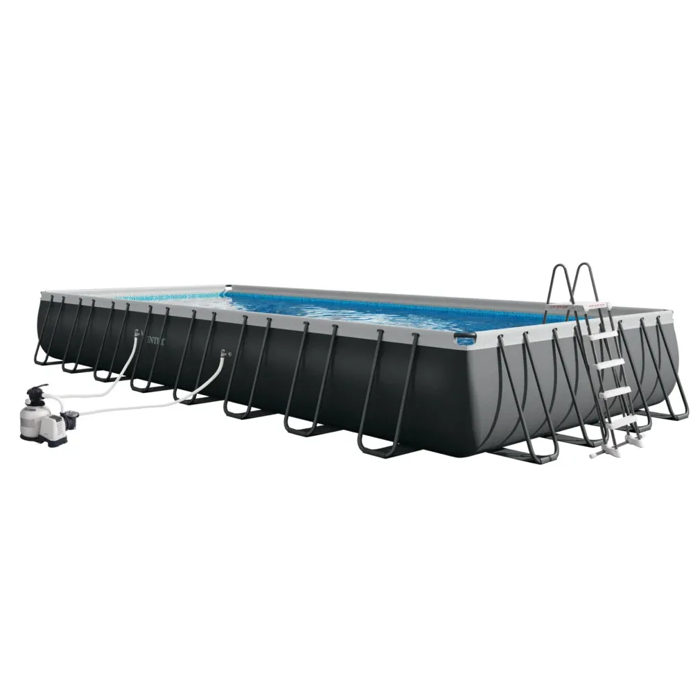 Бассейн с металлическим каркасом Ultra XTR Frame 975×488×132 см, 54368 л, песочный фильтр 10500 л/ч, Intex (26374)