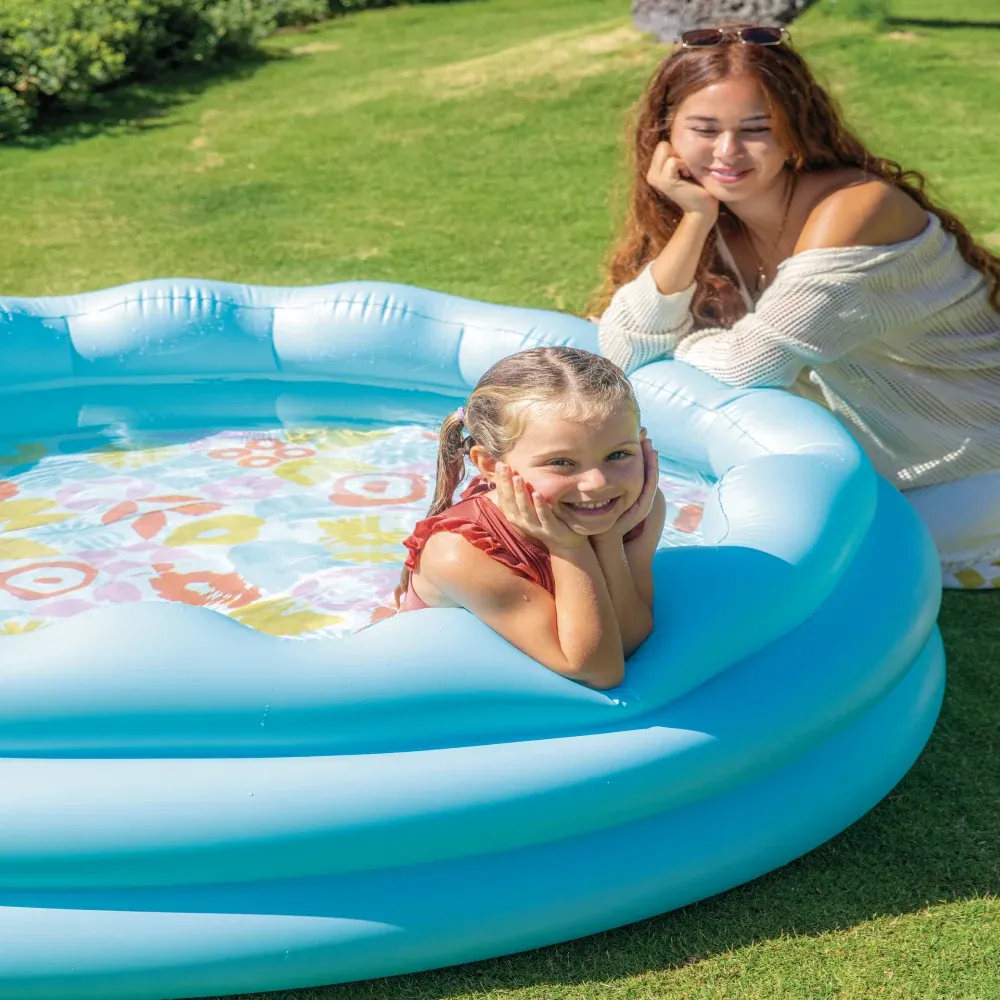 Piscină gonflabilă pentru copii cu margine ondulată, 168×46 cm, 575 L, 3+ ani, Intex (56191)