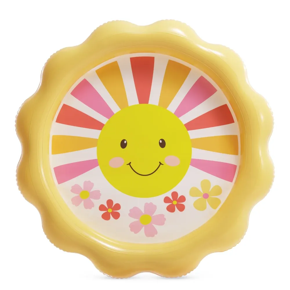 Piscină gonflabilă pentru copii cu jet de apă Sunny Days, 104×13 cm, 59 L, 2+ ani, Intex (56126)