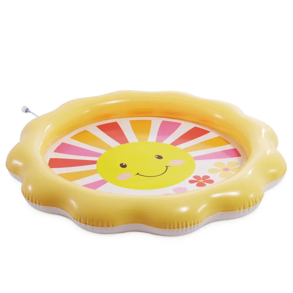 Piscină gonflabilă pentru copii cu jet de apă Sunny Days, 104×13 cm, 59 L, 2+ ani, Intex (56126)