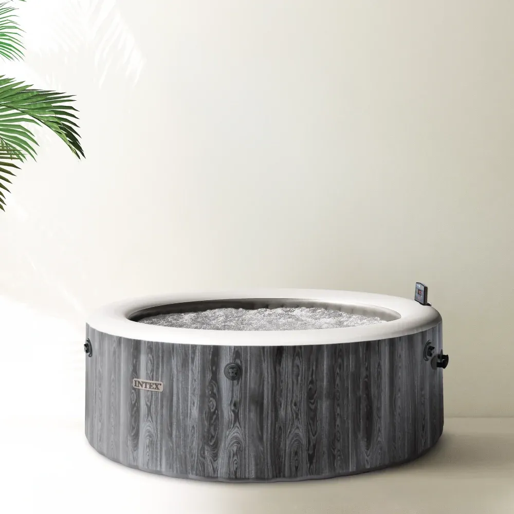 Spa gonflabil cu hidromasaj Greywood Deluxe, 216×71 cm, 1098 L, 6 persoane, Intex (28442)