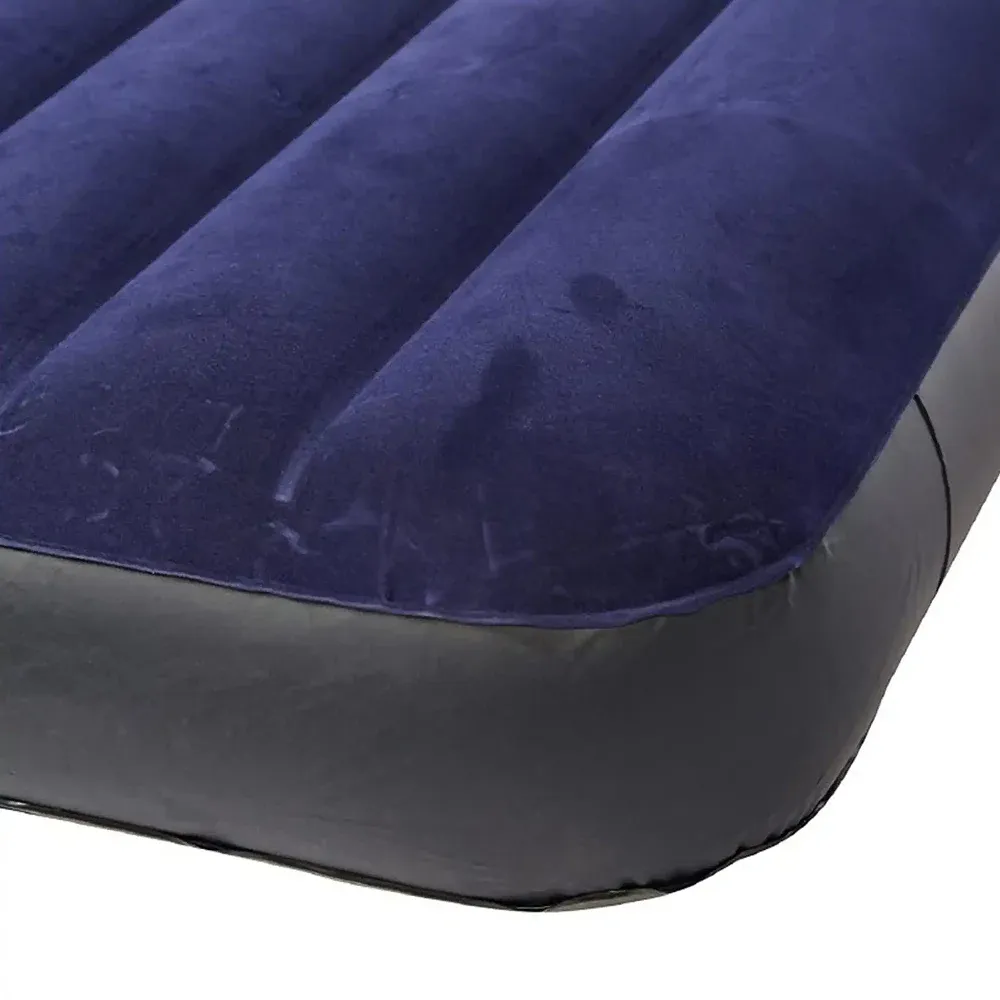 Надувной матрас Queen Classic Downy с подушками и ручным насосом, 152×203×25 см, макс. 272 кг, Интекс (64765)