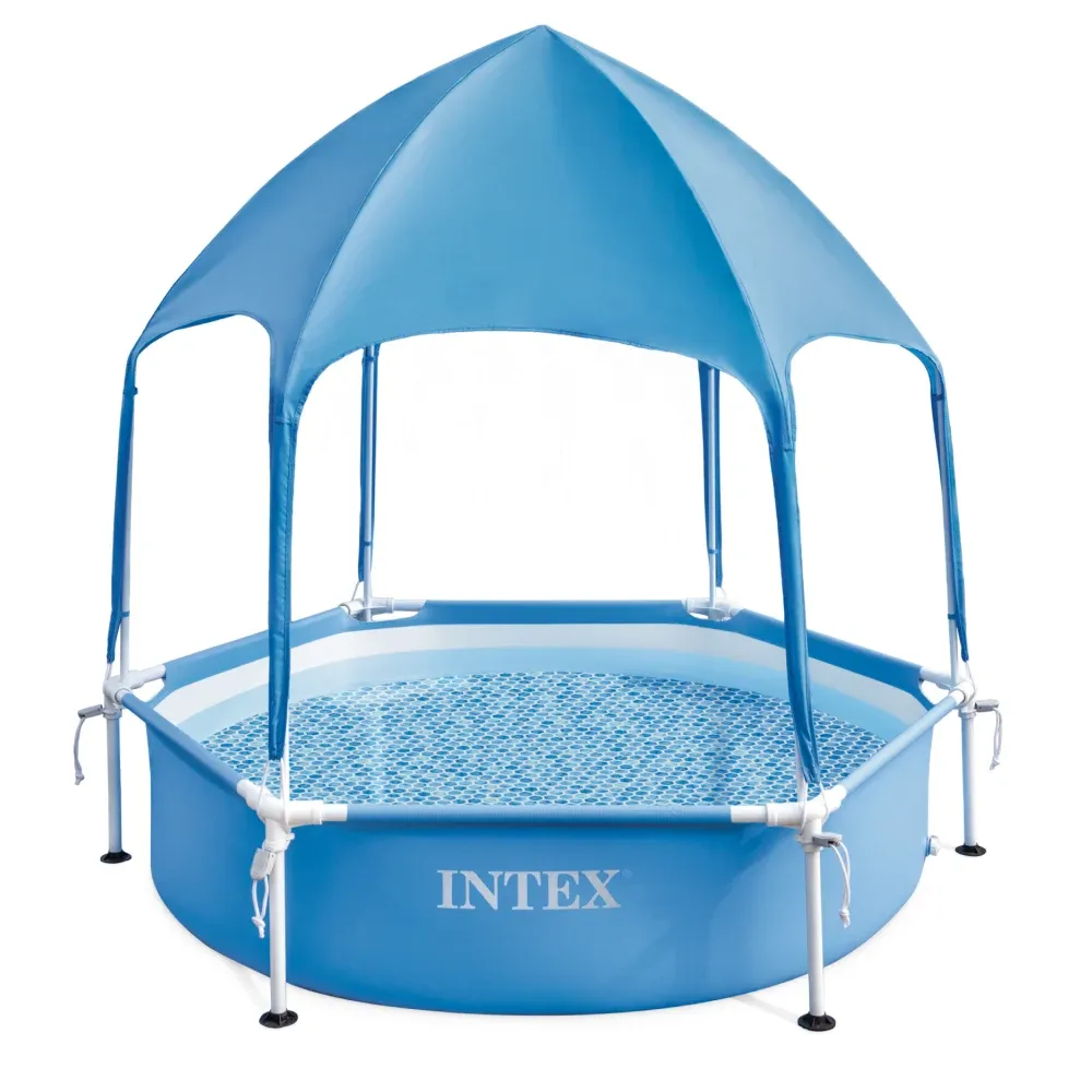 Бассейн с металлическим каркасом Metal Frame Canopy 183×38 см, 700 л, Intex (28209)