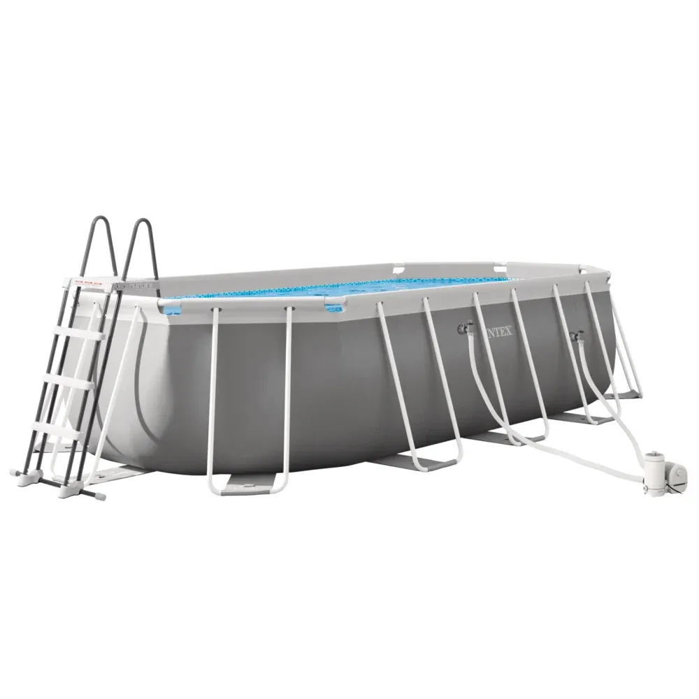 Piscină cu cadru metalic Prism Frame Oval 503×274×122 cm, 13365 L, cu pompă 5678 L/h, set complet, Intex (26796)