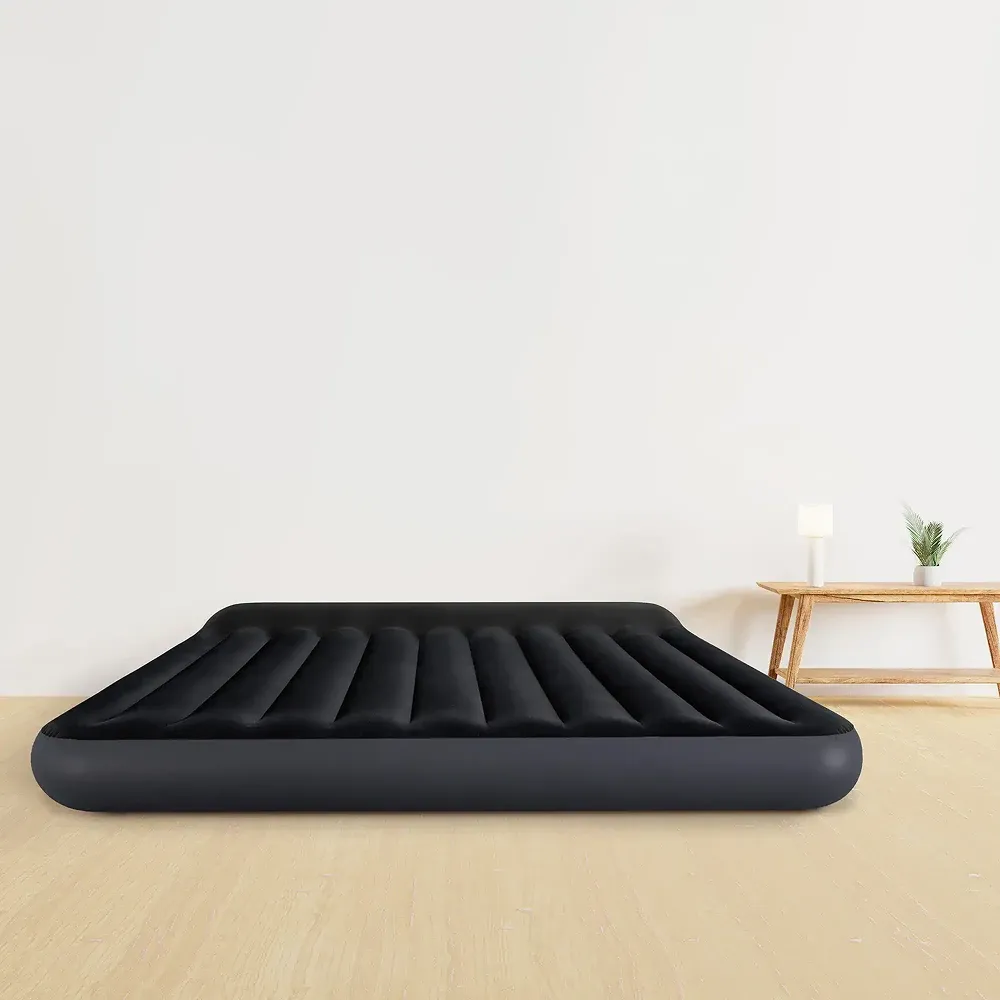 King Pillow Rest Classic надувной матрас с подголовником, 183×203×25 см, макс. 272 кг, Интекс (64144)
