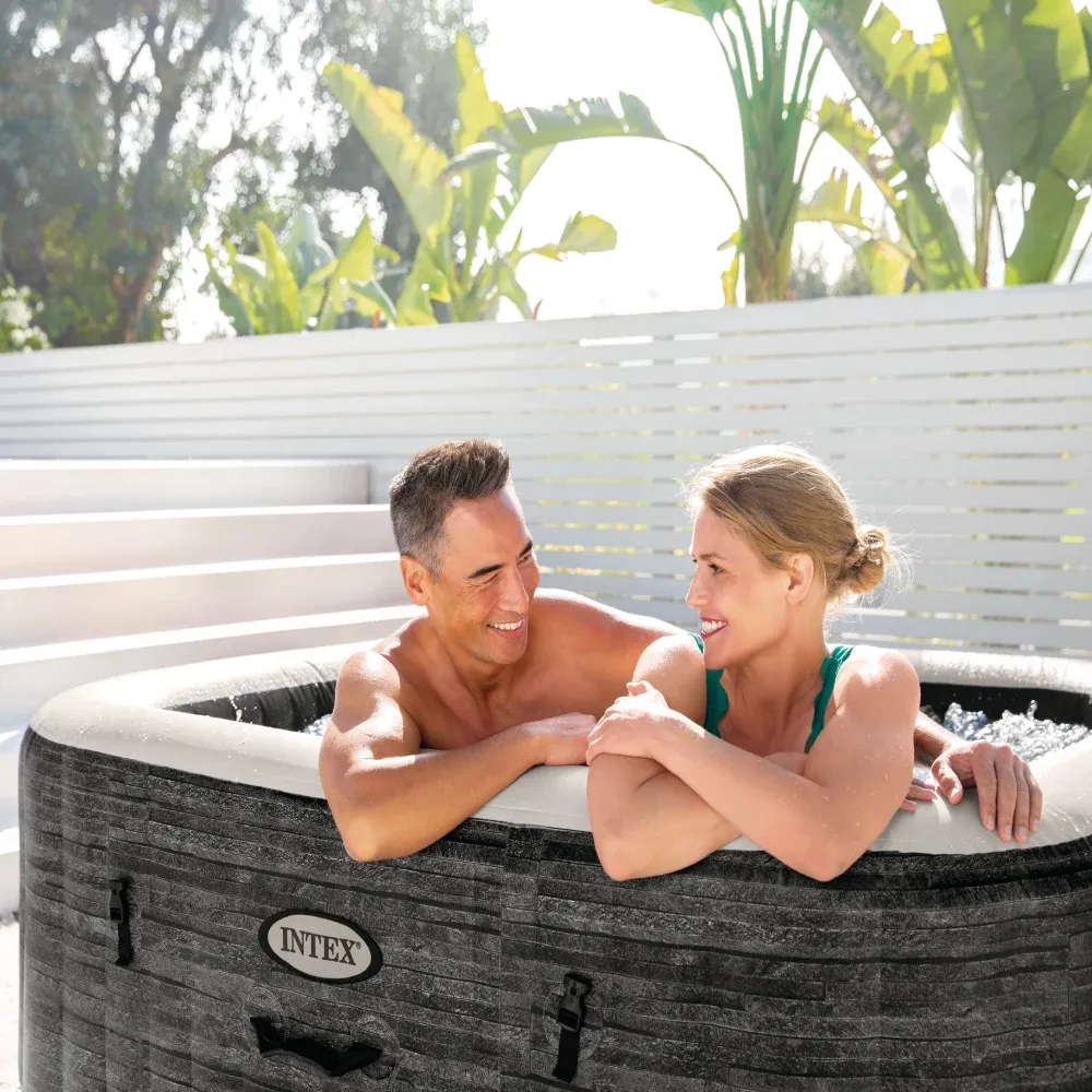 Надувной спа с гидромассажем Greywood Deluxe, 239x239x71 см, 1098 л, 6 человек, Intex (28452)
