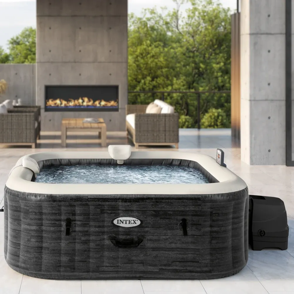 Надувной спа с гидромассажем Greywood Deluxe, 239x239x71 см, 1098 л, 6 человек, Intex (28452)