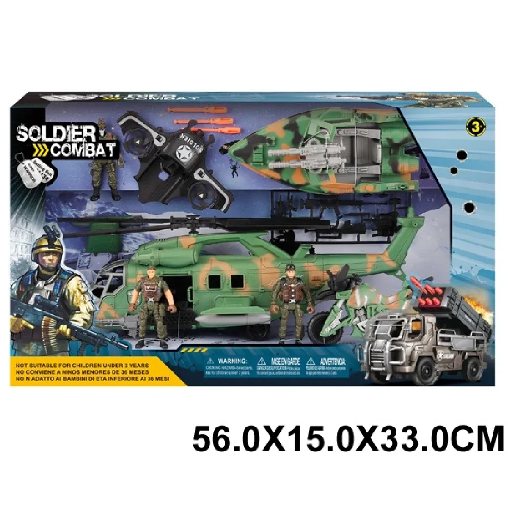 Set autospeciale militare cu sunete si lumini (92066)