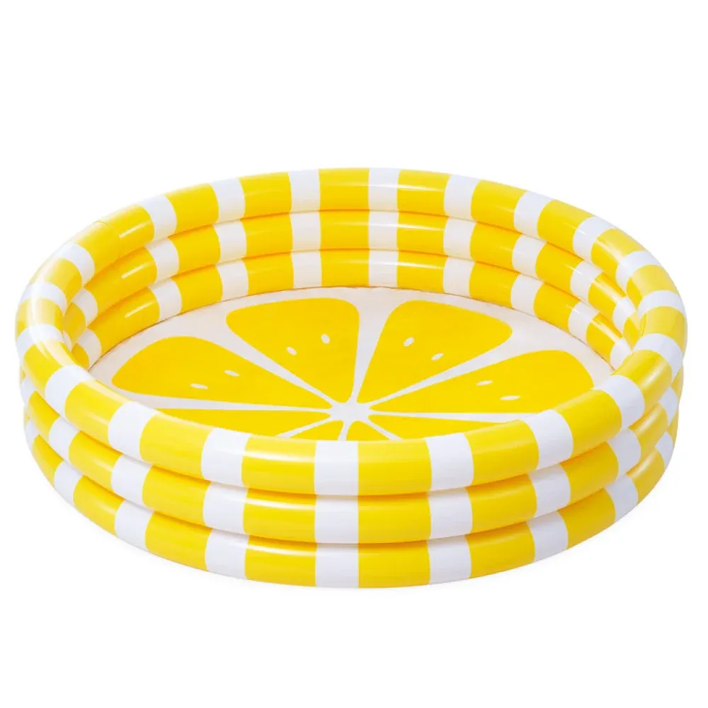 Piscină gonflabilă pentru copii Zesty Lemon 147×33 cm, 330 L, 2+ ani, Intex (58432)