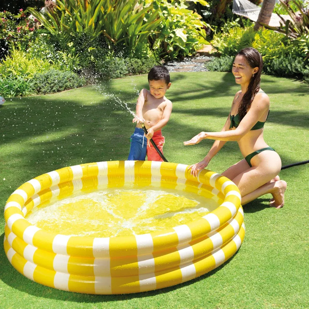 Piscină gonflabilă pentru copii Zesty Lemon 147×33 cm, 330 L, 2+ ani, Intex (58432)