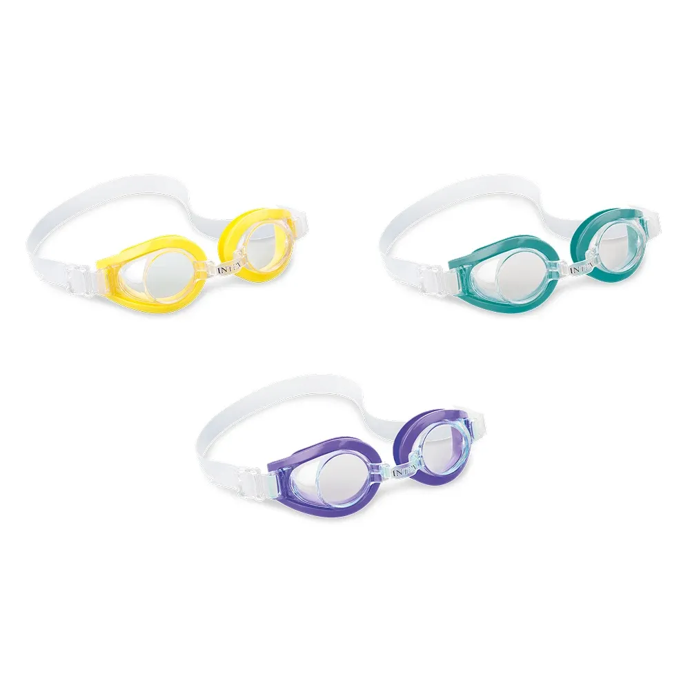 Ochelari de înot Play, 3 culori, 3–8 ani, Intex (55602)