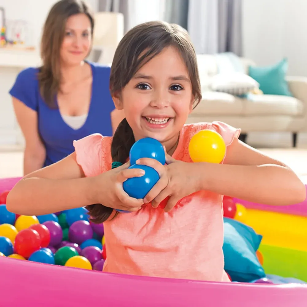 Цветные шарики Intex Fun Ballz 6,5 см, 100 шт., для игрового центра для детей от 2 лет (49602)