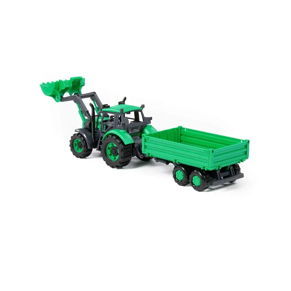 Tractor cu inerție Progress cu remorcă basculantă, Polesie (91826)