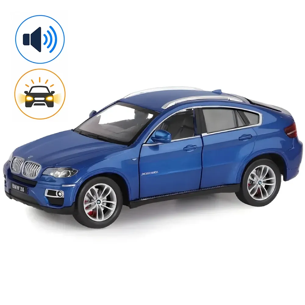 Металлический автомобиль BMW X6 масштаб 1:26, синий MSZ (68250A)
