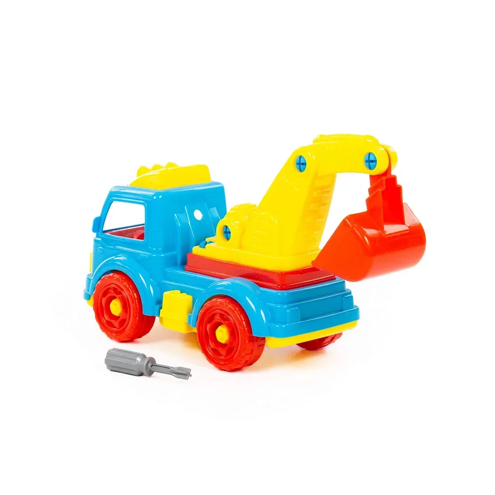 Constructor camion excavator – 34 piese, Polesie (84835)