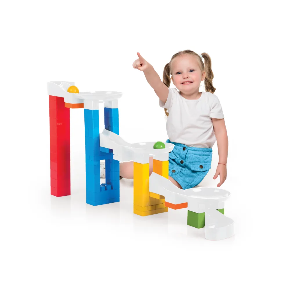 Set constructor cu pistă pentru bile XL, Dolu (5164)