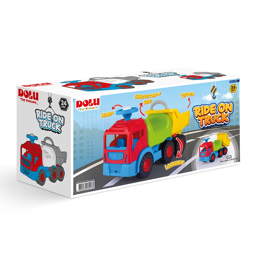 Tolocar camion basculant cu remorcă, Dolu (70173)