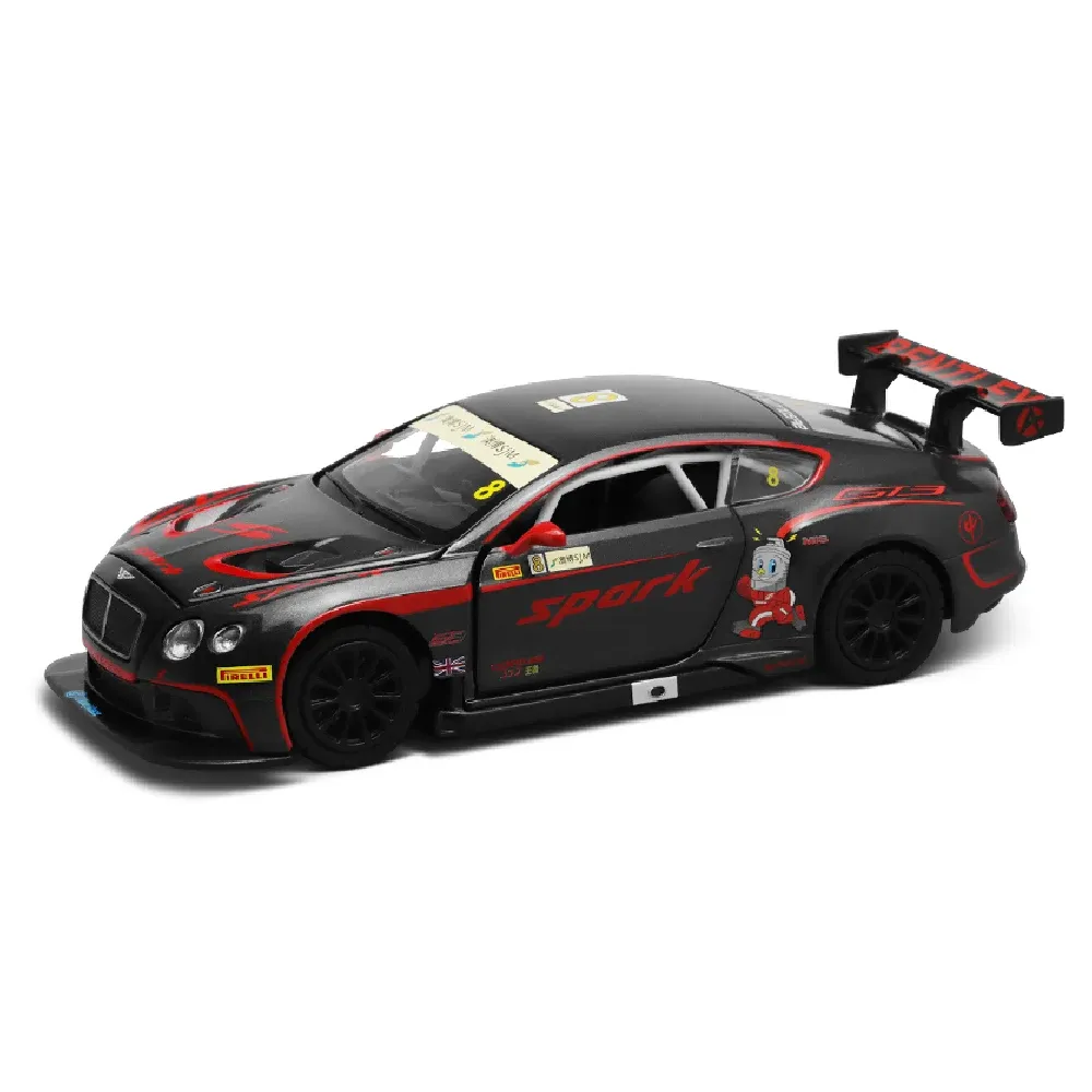 Mașină din metal Bentley Continental GT3, scară 1:32, neagră, MSZ (32353A)