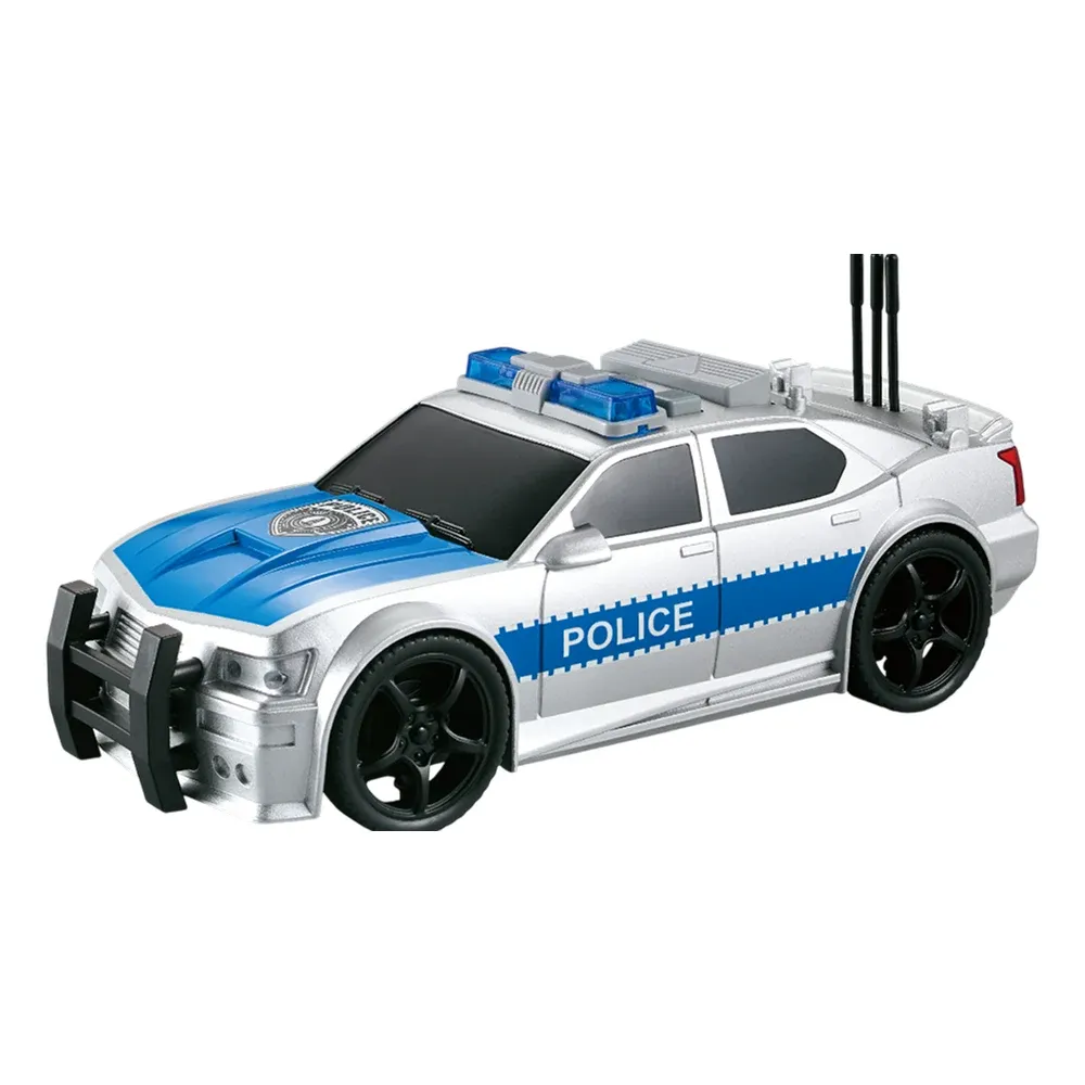 Mașină de poliție cu inerție, lumini și sunete – 1:20 – WY500B ,Wenyi (25000)