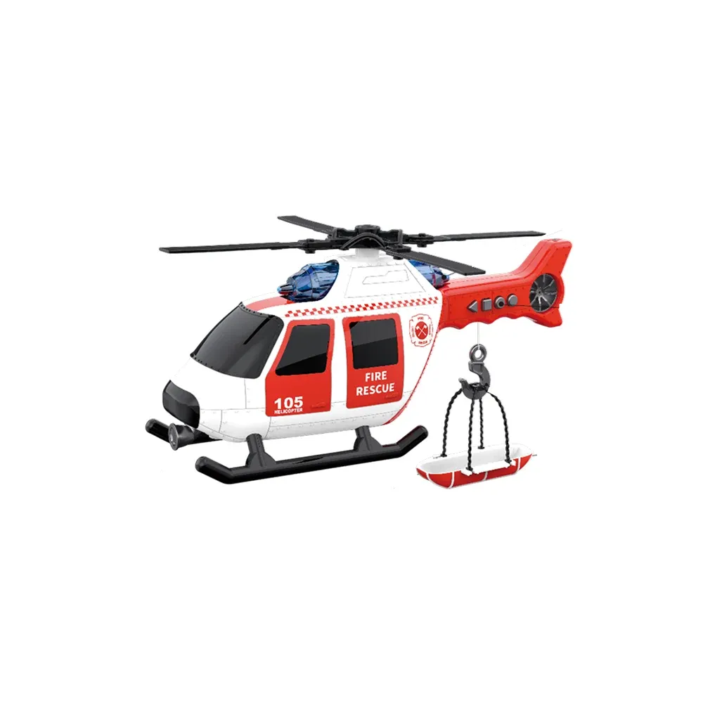 Elicopter de salvare pompieri cu lumini și sunete – 1:16 – WY105B ,Wenyi (21057)