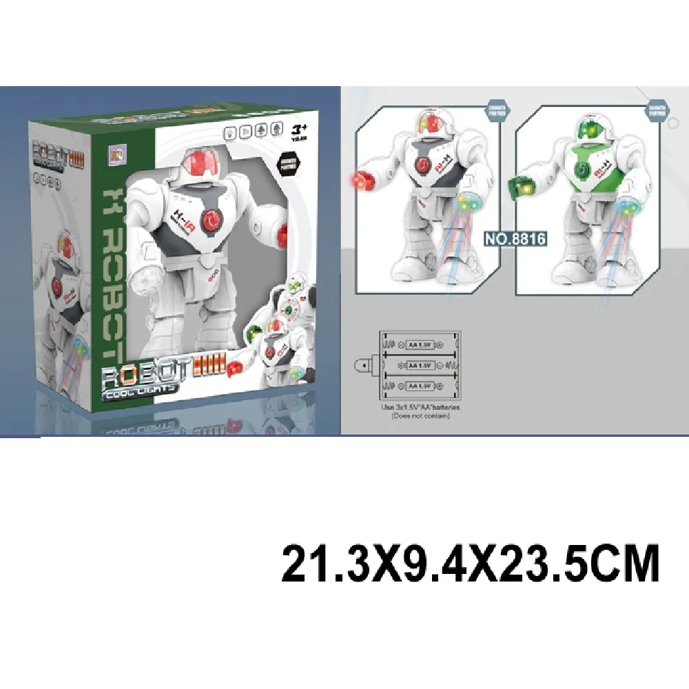 Robot pe baterii, cu sunete si lumini (28724)