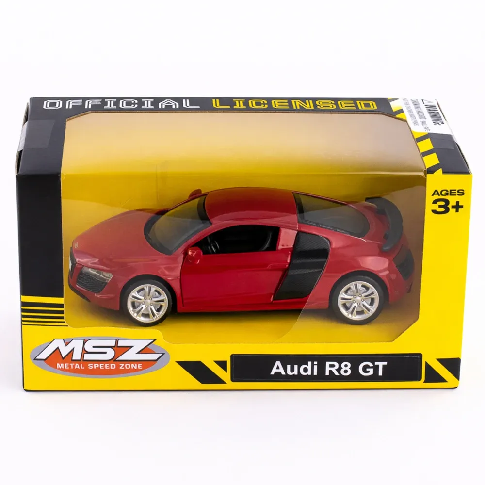 Металлический автомобиль Audi R8 GT масштаб 1:36, 3 цвета, MSZ (10004)