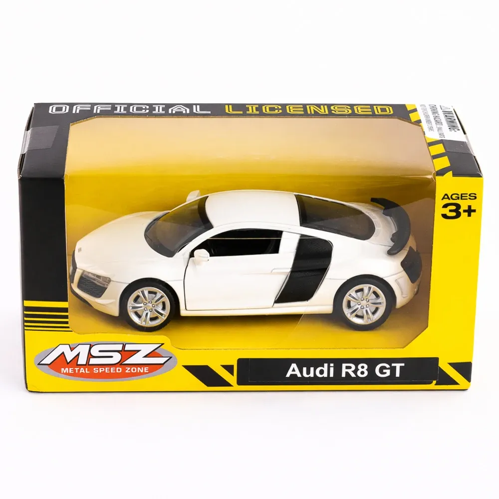Металлический автомобиль Audi R8 GT масштаб 1:36, 3 цвета, MSZ (10004)