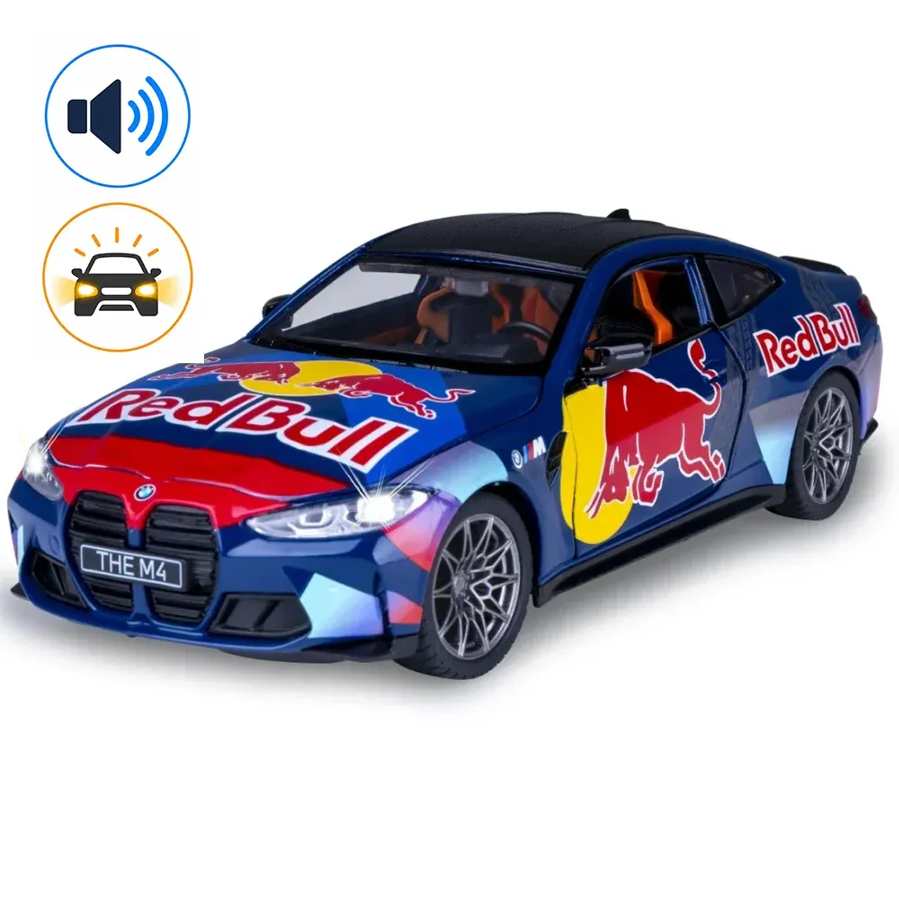 BMW M4 (G82) Литой автомобиль, масштаб 1:24, синий, MSZ (68292A)