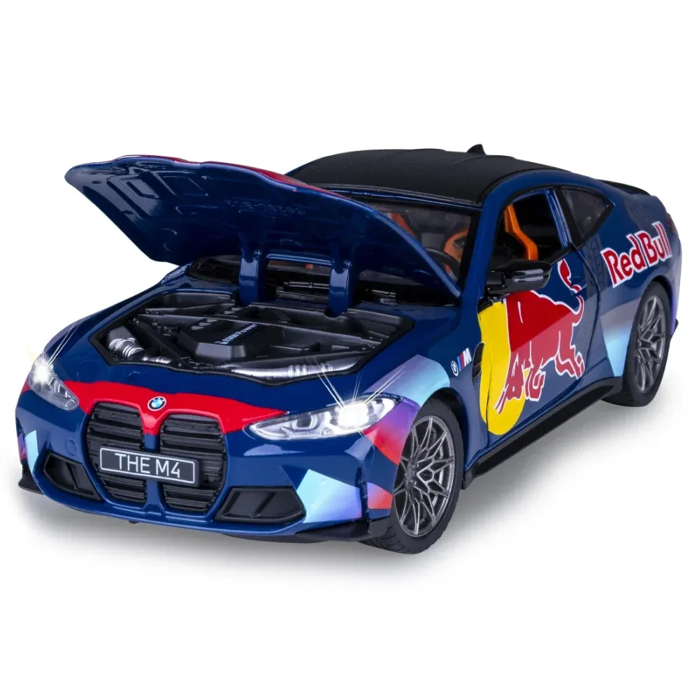 BMW M4 (G82) Литой автомобиль, масштаб 1:24, синий, MSZ (68292A)