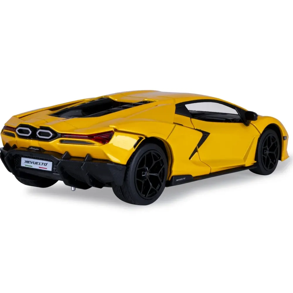 Металлический автомобиль Lamborghini Revuelto в масштабе 1:24, желтый MSZ (68200A/2)