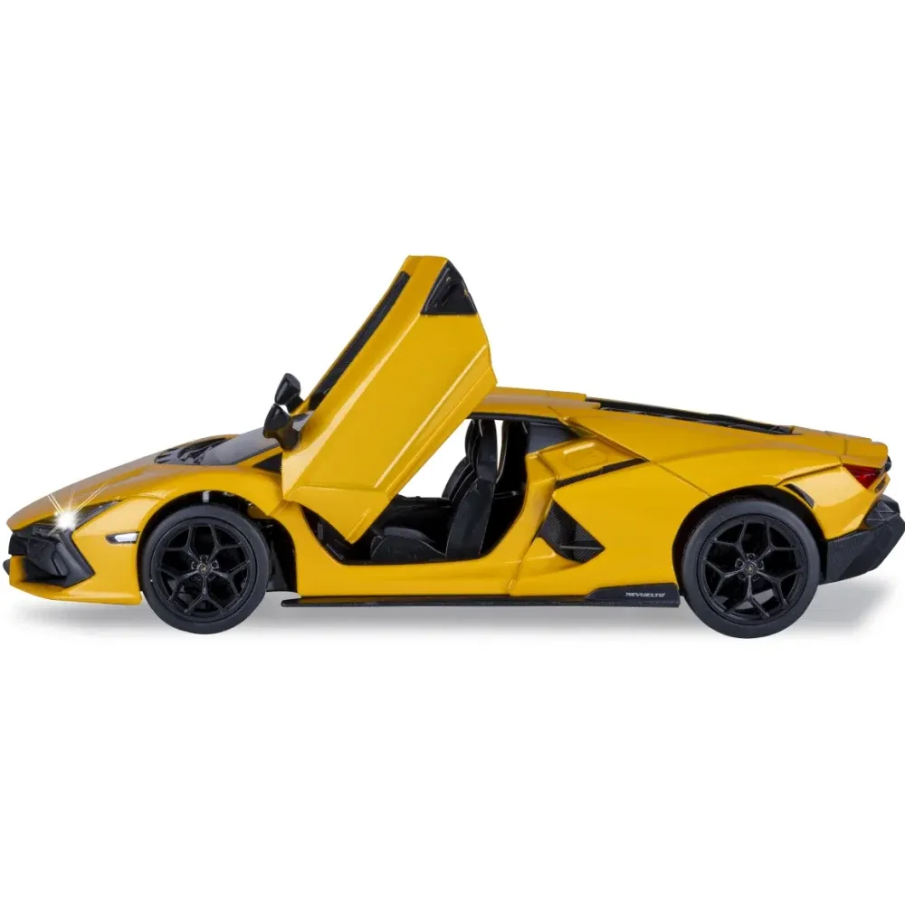 Металлический автомобиль Lamborghini Revuelto в масштабе 1:24, желтый MSZ (68200A/2)