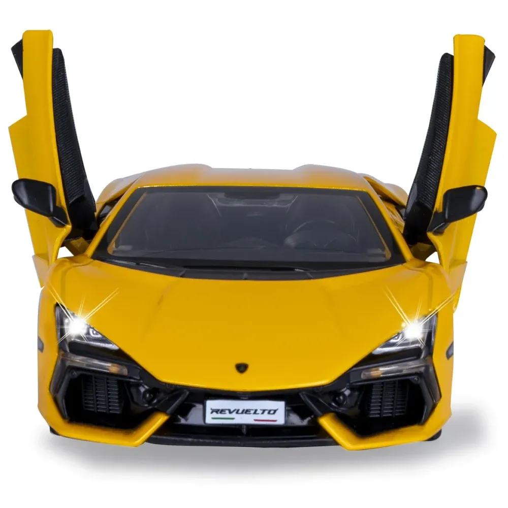 Металлический автомобиль Lamborghini Revuelto в масштабе 1:24, желтый MSZ (68200A/2)