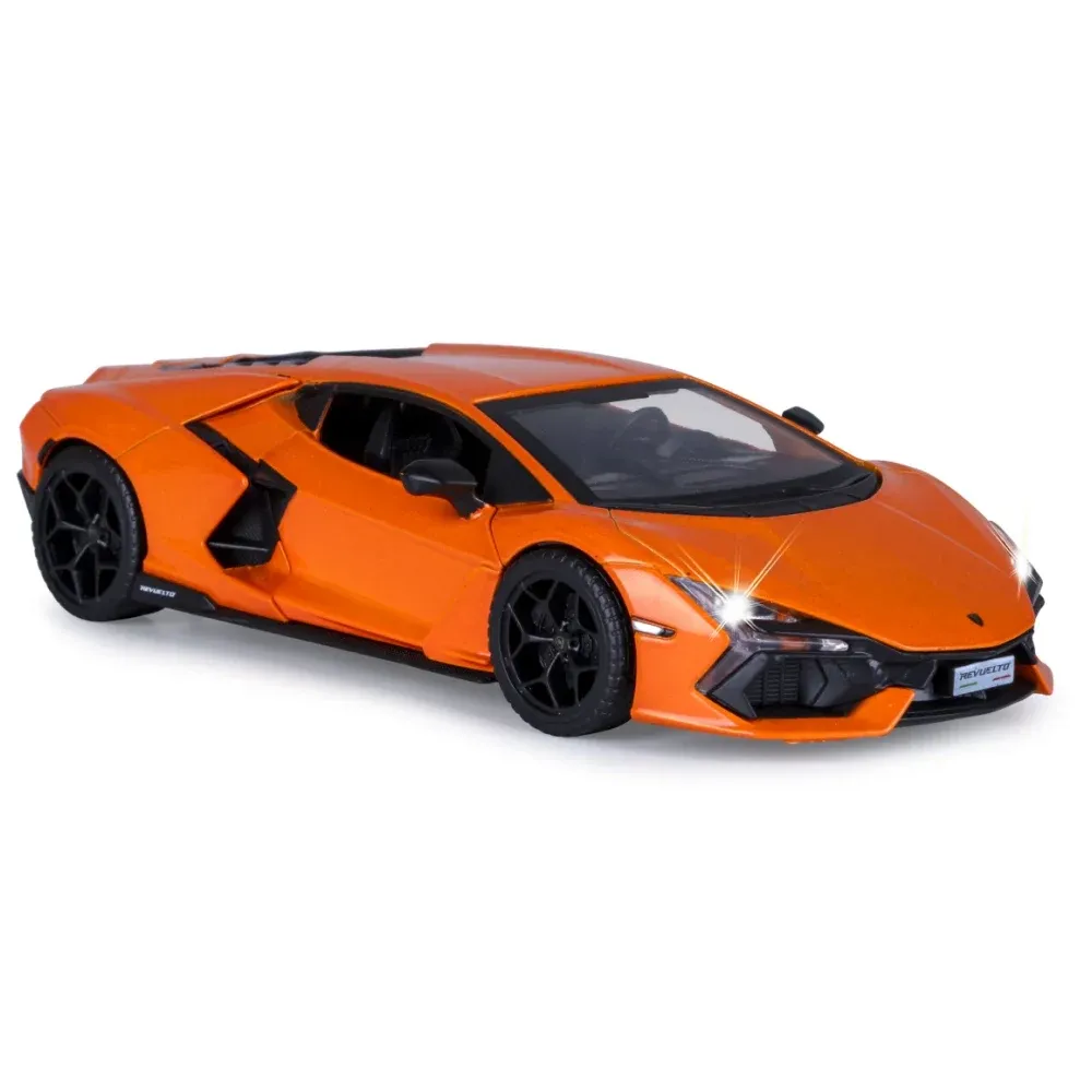 Металлический автомобиль Lamborghini Revuelto в масштабе 1:24, оранжевый MSZ (68200A/1)