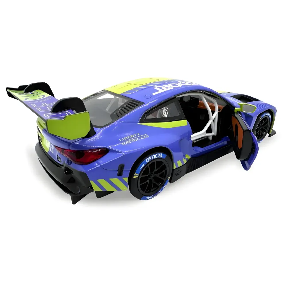 Mașină din metal BMW M4 GT3, scară 1:24, verde, MSZ (68282A/3)