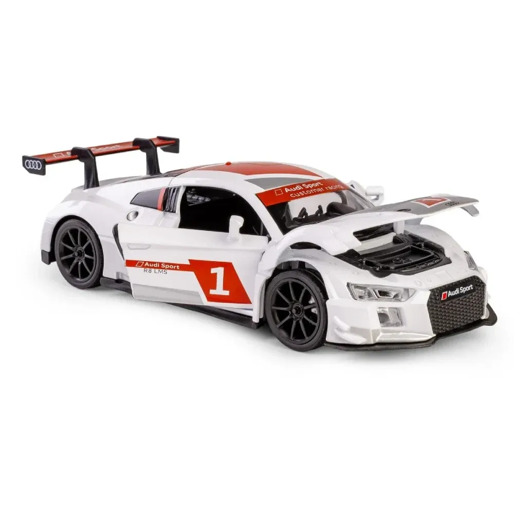 Литой автомобиль Audi R8 LMS в масштабе 1:24, белый MSZ (68262A/1)