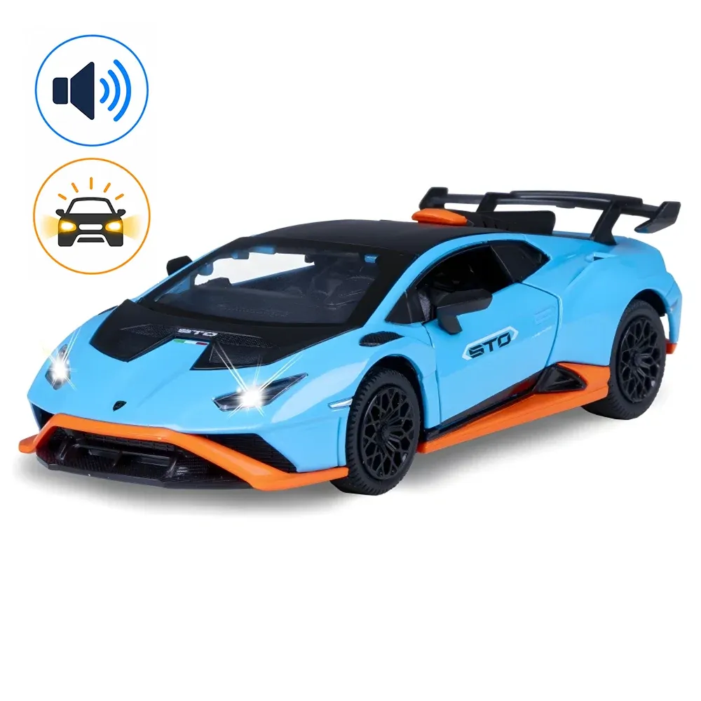 Lamborghini Huracán STO Metal Car в масштабе 1:24, синий MSZ (68279A)