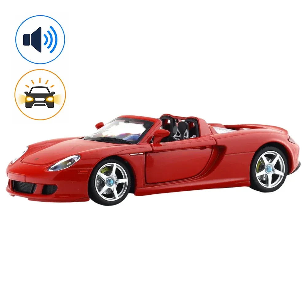 Литой автомобиль Porsche Carrera GT, масштаб 1:24, красный, MSZ (68242A)