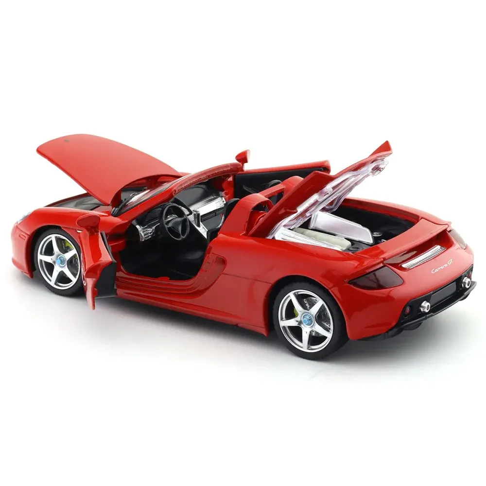 Литой автомобиль Porsche Carrera GT, масштаб 1:24, красный, MSZ (68242A)
