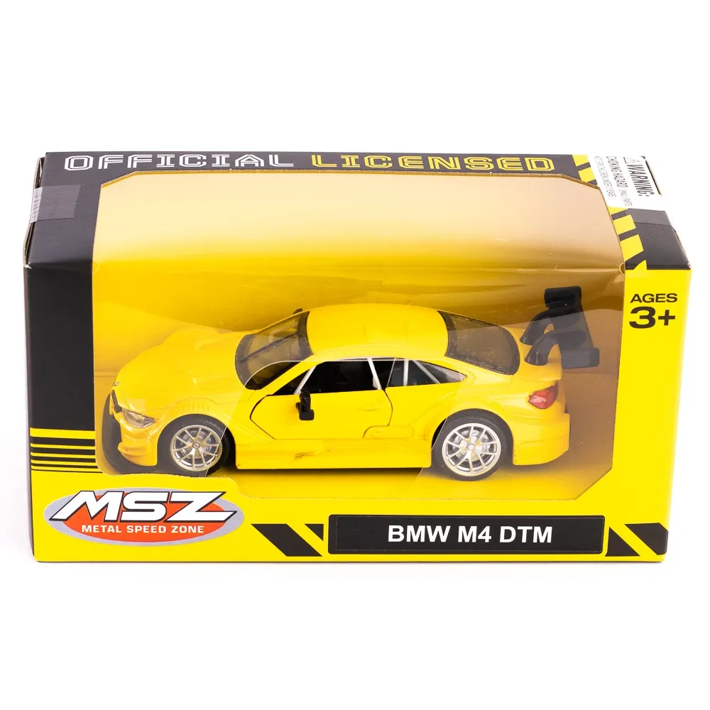Металлический автомобиль BMW M4 DTM масштаба 1:36, 3 цвета, MSZ (10024)