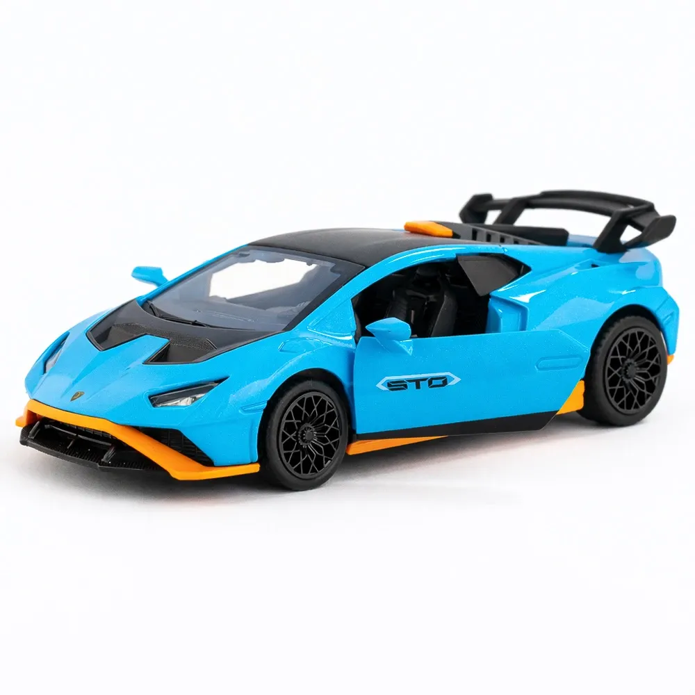 Mașină din metal Lamborghini Huracan STO scară 1:36, 3 culori, MSZ (10009)