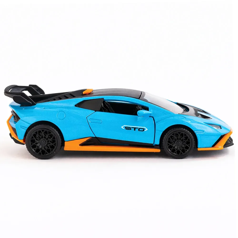 Mașină din metal Lamborghini Huracan STO scară 1:36, 3 culori, MSZ (10009)